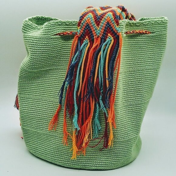 Handmade Wayuu Mochila Tribe Columbian Rio Bag - Picture 5 of 8
